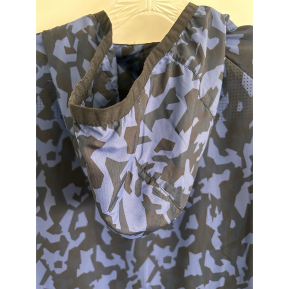 ZYIA ACTIVE Mens Black Blue Hooded Jacket L Ultra Lightweight - Picture 5 of 16